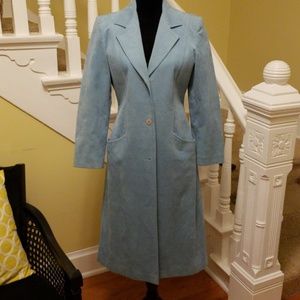 Ultrasuede baby blue coat